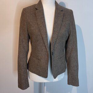 L.O.G.G NWT Tweed Brown/Tan Blazer size 10